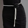 Fashion Flower Gold Chain Belt Female Waist Adjustable Punk Silver Metal Belts For Women High Quality Luxury Dress Pant Chains