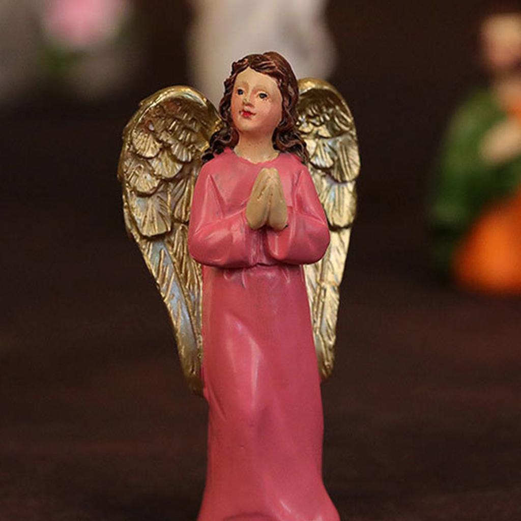 Resins LED Light Resurrection Scene Miniatures Figurines Set Detailed Figures for Easters Tabletop Decoration Ornaments