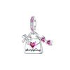 Genuine Copper Colorful Butterfly Series Collection Pendant Charms Pendant Beads Fit Pan Bracelet Necklace Jewelrny Women's Style