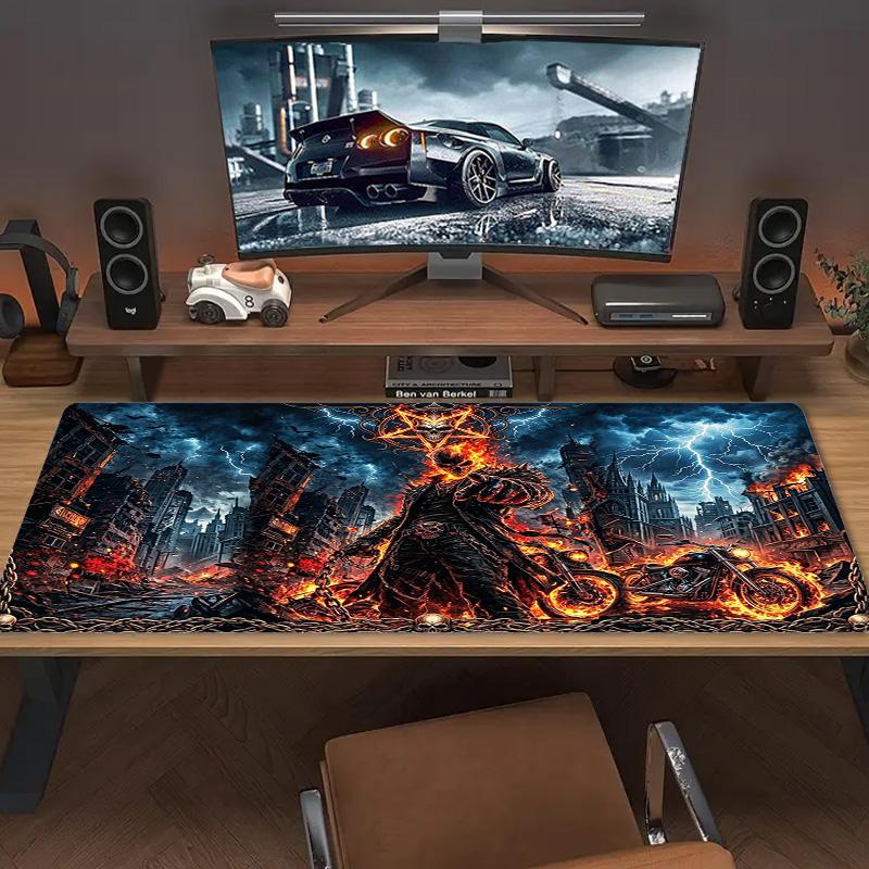 Horseman of Hell Color Mouse Pad Large Gaming Table Cushion Non-slip Laptop Tablet Big Mousepad XXL Mat Mini PC Playmat With Lock Edge