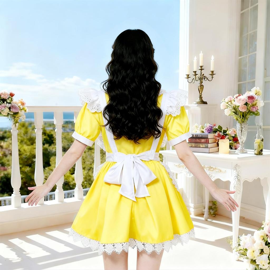 Formemory Kostým služebné Cosplay Anime Magický Klasický Krátký Služebná Roztomilý Krajka Lolita a Populární Kostým pro Školní Sraz a Fotografii 5 Barev 5 Dílů