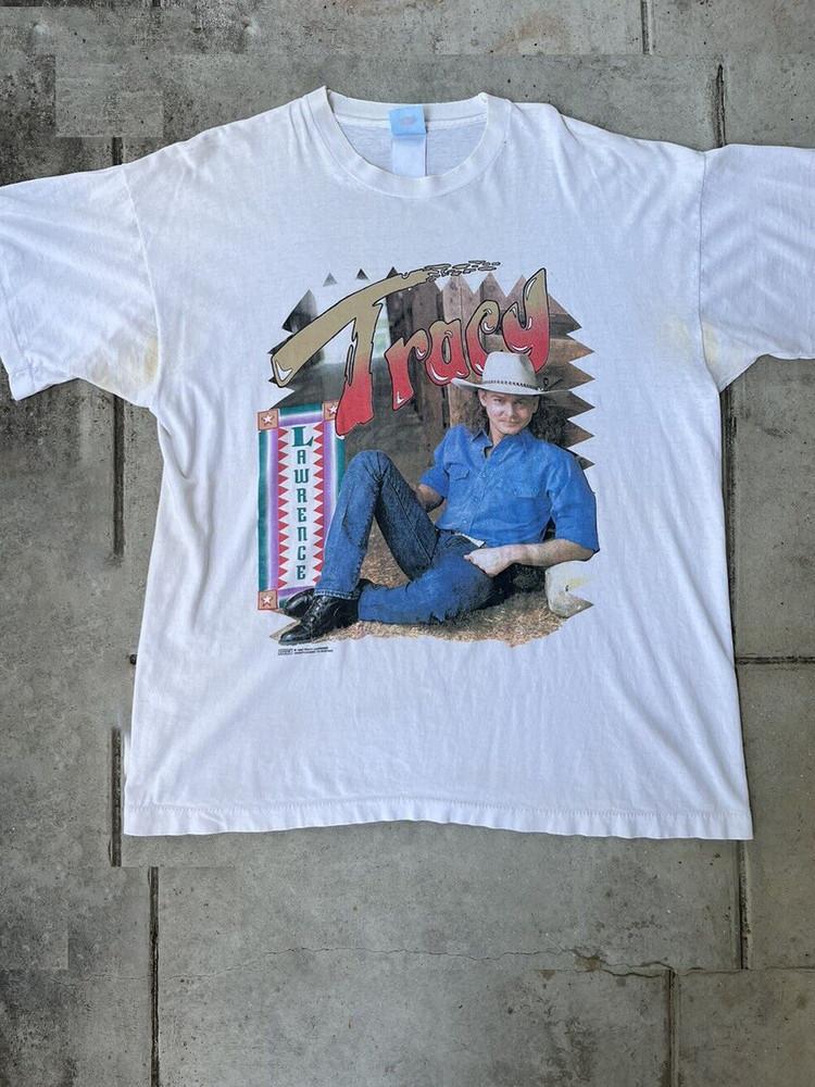 Tracy Lawrence Country Hudba Bílé Unisex Tričko Plná Velikost UB289