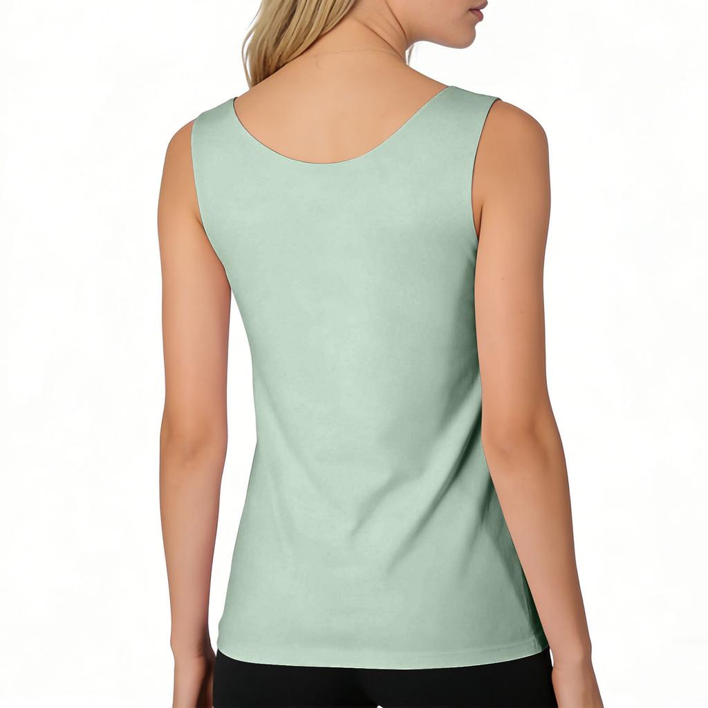 Damen Dünn Nahtlos Schnelltrocknend Dehnbar Atmungsaktiv Sport Tanktops 3er-Pack