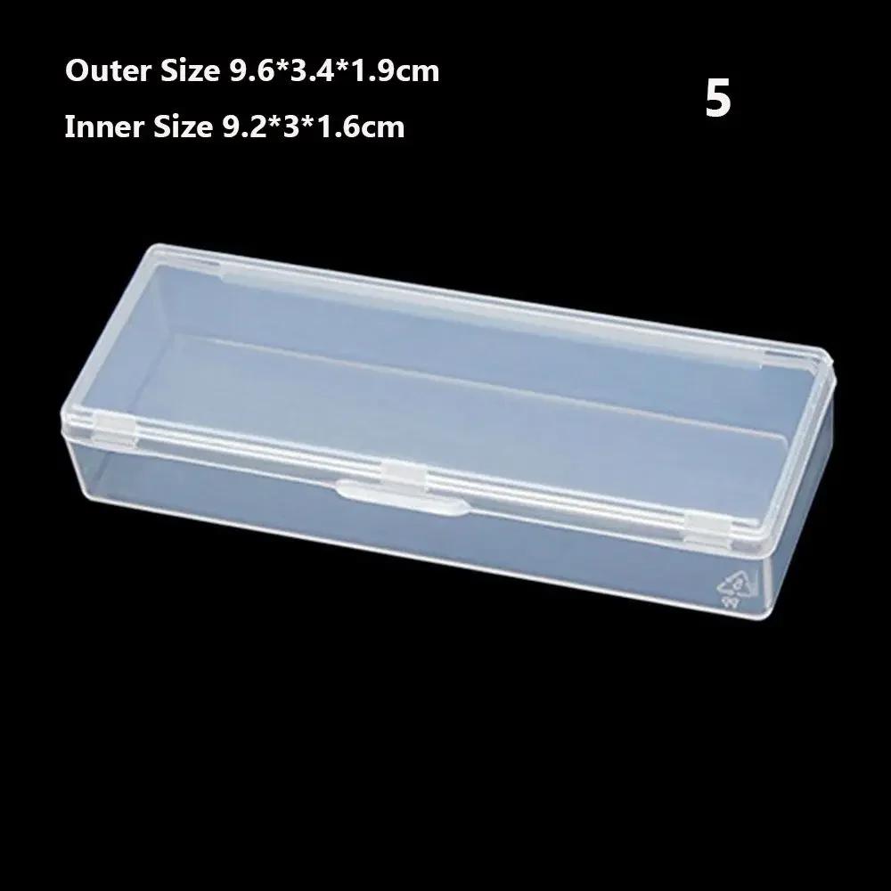 DiY Small Square Clear Plastic Storage Box For Jewelry Diamond Embroidery Craft Bead Pill Home Storage Accessories