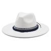 Pfirsichherz Top 9,5 cm Breite Krempe Zylinderhut Ethnischer Stil Accessoires Jazzhut Kaschmir Filzhut Gentleman- und Damenhut