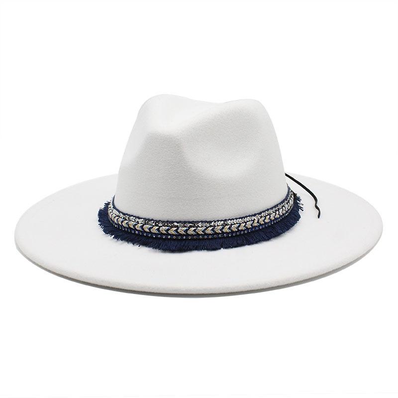 Pfirsichherz Top 9,5 cm Breite Krempe Zylinderhut Ethnischer Stil Accessoires Jazzhut Kaschmir Filzhut Gentleman- und Damenhut