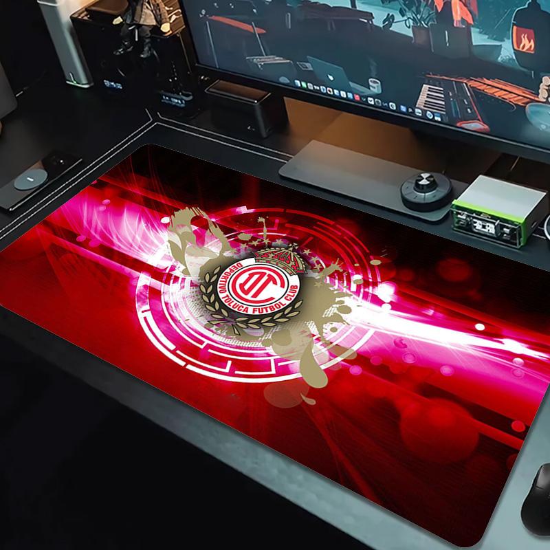 Deportivo Toluca FC Color Mouse Pad Large Gaming Table Cushion Non-slip Laptop Tablet Big Mousepad XXL Mat Mini PC Playmat With Lock Edge