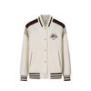 Retro Lifestyle Series Knitted Sports Jacket Women Tops Warm-Jade-White Mocha 162618714S-1