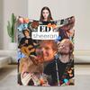 Ed Sheeran Tour Flannel Blanket Soft Warm Throw Blanket for Couch Bed Picnic Print Bedspread Sofa Bed Cover