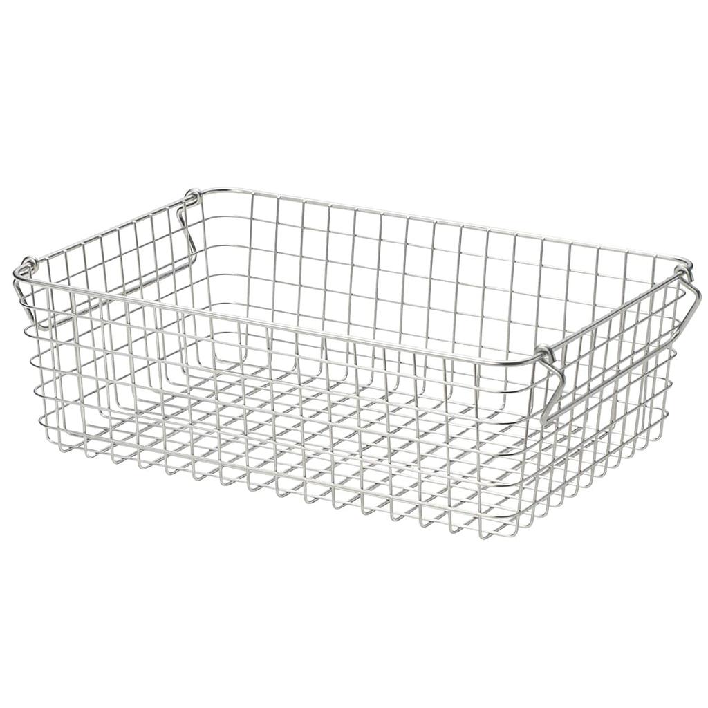 MUJI Stainless Steel Wire Basket 37cm W x 26cm D x 12cm Basket 3, Approx. H, 44831755,