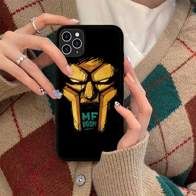 MF Doom Ed Phone Case Silicone PC+TPU Case for iPhone 11 12 13 Pro Max 8 7 6 Plus X SE XR Hard Fundas