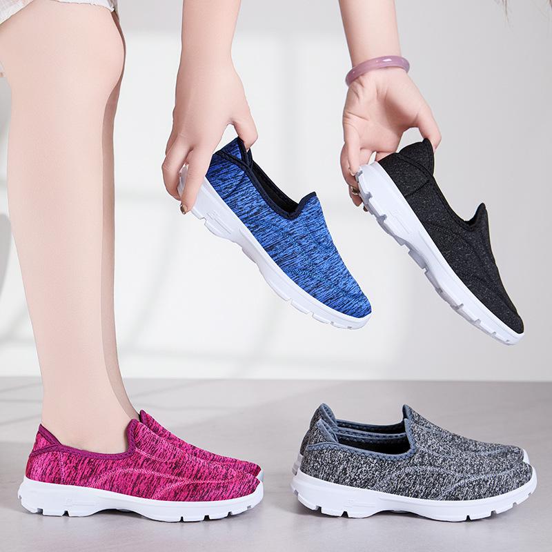 Shoes Women's Summer New Large-size Old Beijing Cloth Shoes Soft-soled Walking Shoes Men's and Women's Same One-pedal Casual Shoes