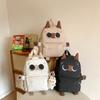School Bag for Junior High School Students Cute Kitten Student Backpack Ugly Cute Large-capacity School Bag High School Students Backpacking