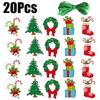 2025 Merry Christmas Decorative Door Hanging Banner Santa Claus Snowman Elk Couplet Christmas Decor for Home Xmas Ornaments Noel