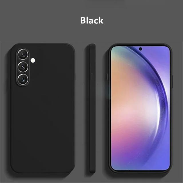 Para Capa Samsung Galaxy A56 Capa Samsung Galaxy A16 A56 A36 A26 Fundas Coque TPU Macio Original Capa de Silicone Líquido Samsung A56