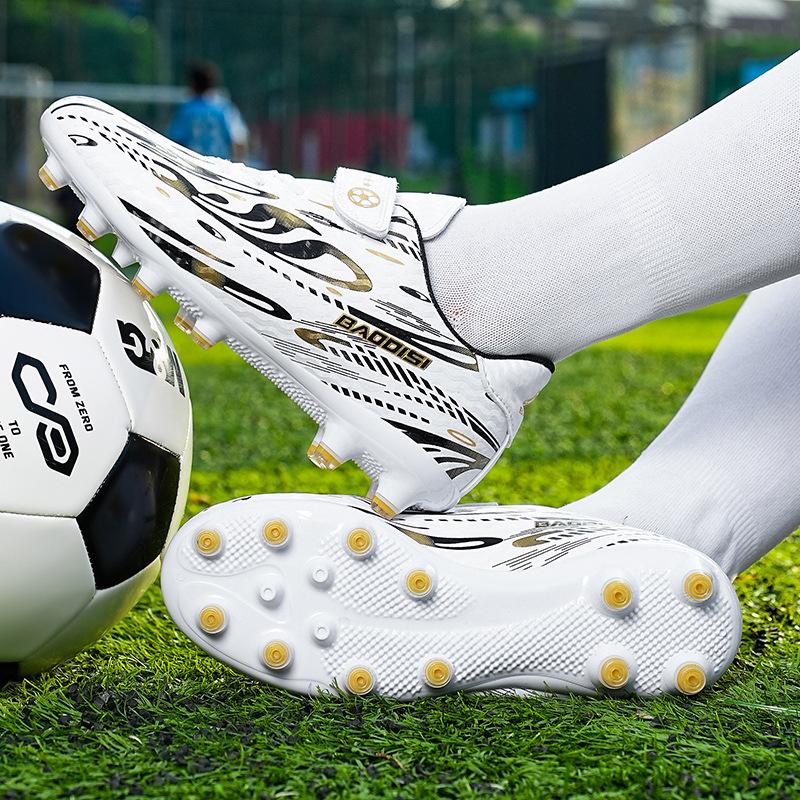 Velcro Children's Football Shoes Boys Girls Broken Nails Elementary School Spikes Professional Game Training Sneakers