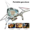 Outdoor Activity Camping Gas Stove Wind Resistant Gas Burner Lightweight Picnic BBQ Cooker Food Heater for Backpacking Hiking Survival Trips