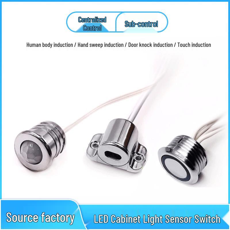 LED Wardrobe Sensor Light: Hand-Sweep Touch with No Junction Box Needed