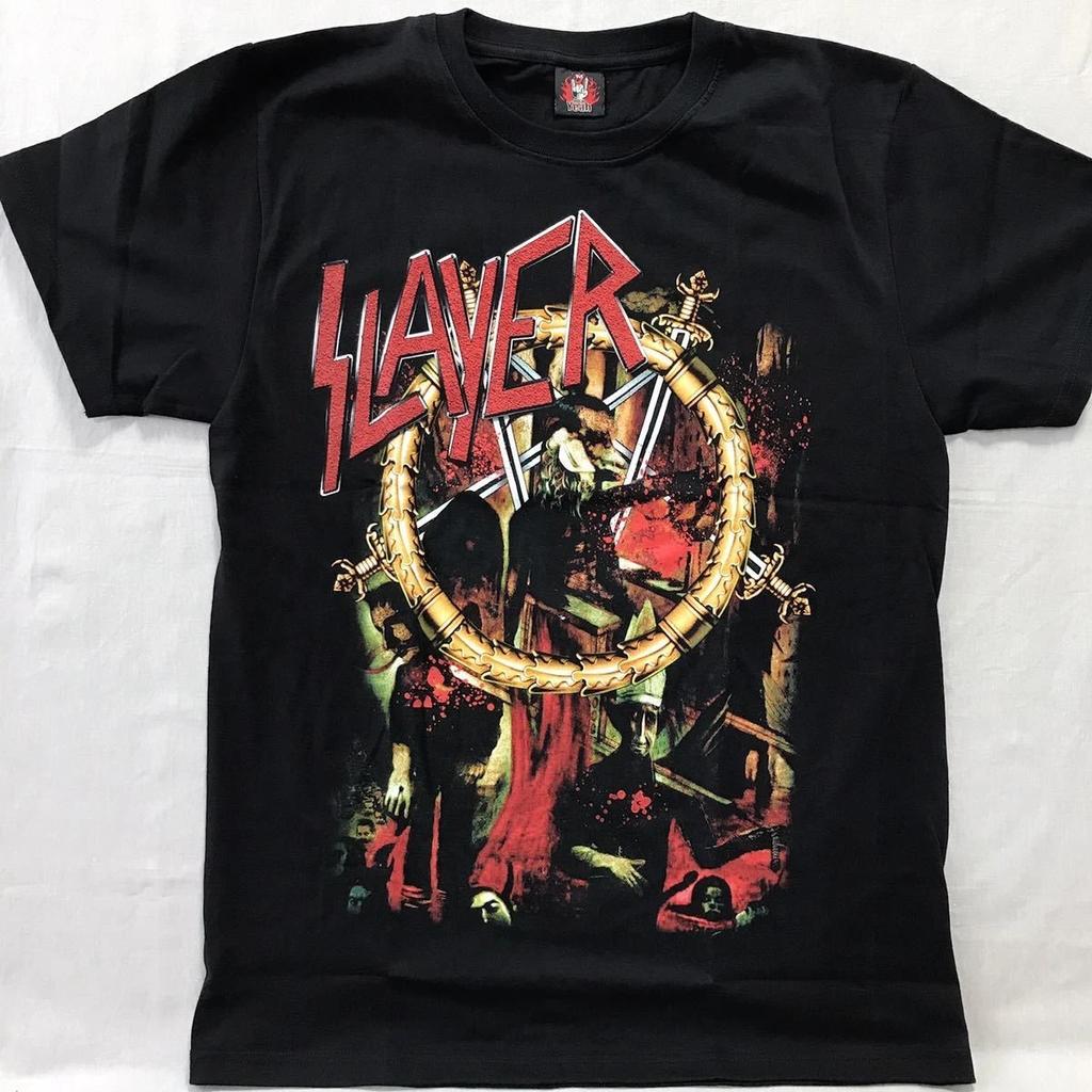 Slayer Band T-shirt Tops Tees Unisex Brand New Size L Thrash Metal Reign In Blood Japan Import