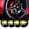 4 Stück 56mm Auto Radnabenkappen Aufkleber für Cobalt Captiva Trax Malibu Epica Silverado Trailblazer Corsa Volt Onix