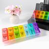 Pill Organizer Storage Box Large Capacity Multiple Compartments BPA Free Weekly Organization Transparent