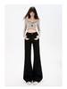 Women's High Waist Retro Flared Jeans - Slimming, Straight-Leg, Loose Fit, Casual Style for 2026