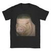 Vintage Pig Wig Funny John Pork Fade Haircut Design TShirts Unisex Round Neck 100 Cotton T Shirt Short Sleeve Tees 6XL Clothes