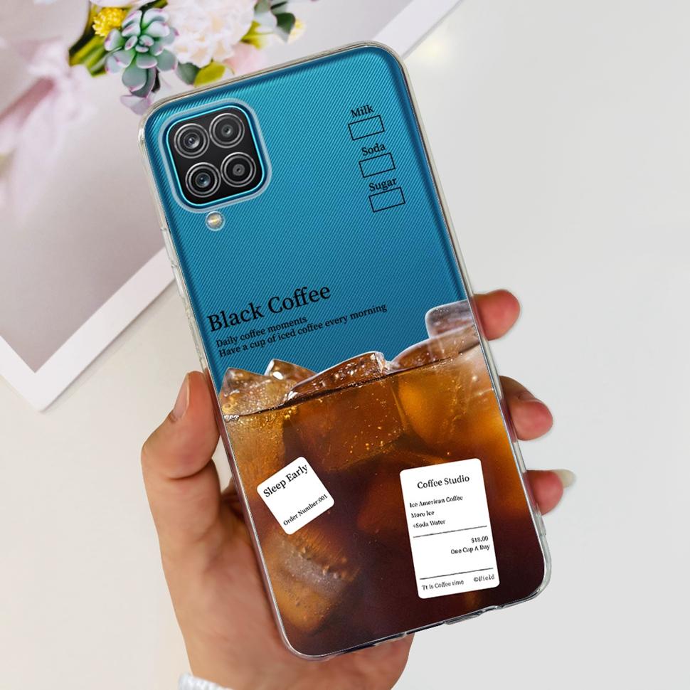 For Samsung Galaxy A12 Case Cute Fashion Patterned Cover For Samsung A 12 GalaxyA12 Soft TPU Silicone Phone Case Shell 6.5"
