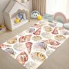 Starfish Shell Coral Marine Organisms Pattern Carpet for Living Room Decor Bedroom Rug Sunroom Terrace Vacation Sofa Floor Mat