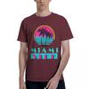 Miami Vice Round 100 Cotton Casual Breathable Confortable Clothes Designer Clothes Men Man Clothes