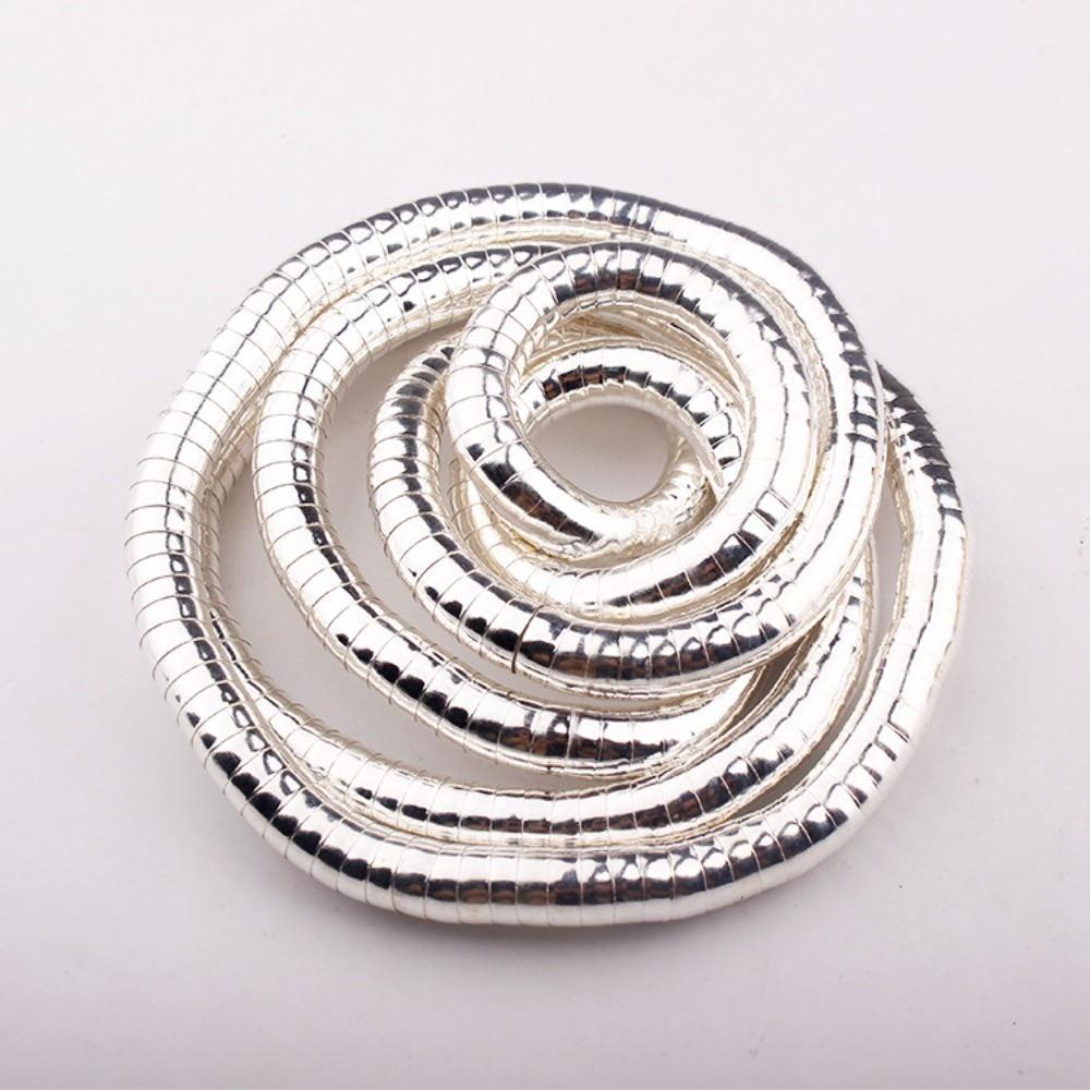 Silver Color Bendable Snake Necklace Alloy Bracelet New Flexible Choker  Jewelry Accessories