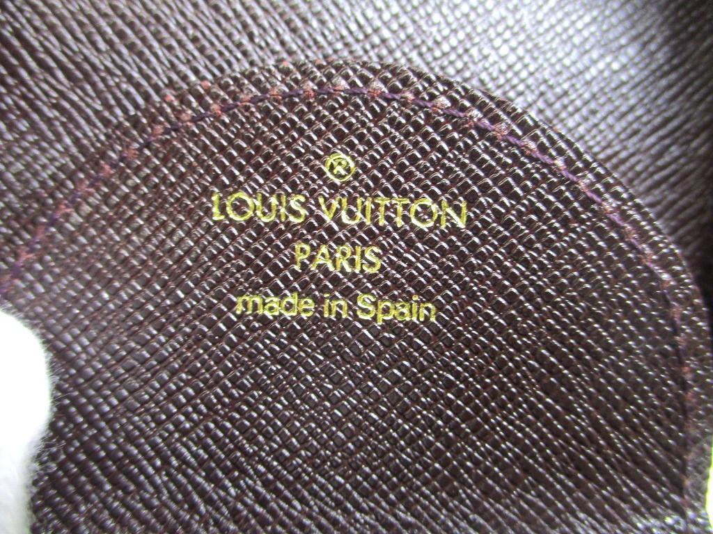 Authentic LOUIS VUITTON Taiga Bordeaux Leather Coin Purse Porto Monnaie Gousset #a541  Seller Refurbished