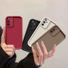Samsung A26 Tok Galaxy F16 A56 A36 M16 A16 A16 5G Telefon Tok Védelem Ütésálló Matt Hátlap védelem Bőr Érzet