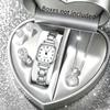 Niche Exquisite Steel Belt Watch Women'S Minimalist Diamond-Encrusted Flash Jewelry Quartz Pointer Women'S Watch