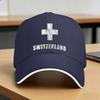 Switzerland Swiss Flag  Sun Baseball Cap Summer Couple Women  Print Trucker Hat Sunscreen Vintage Hunting Camping Baseball Caps
