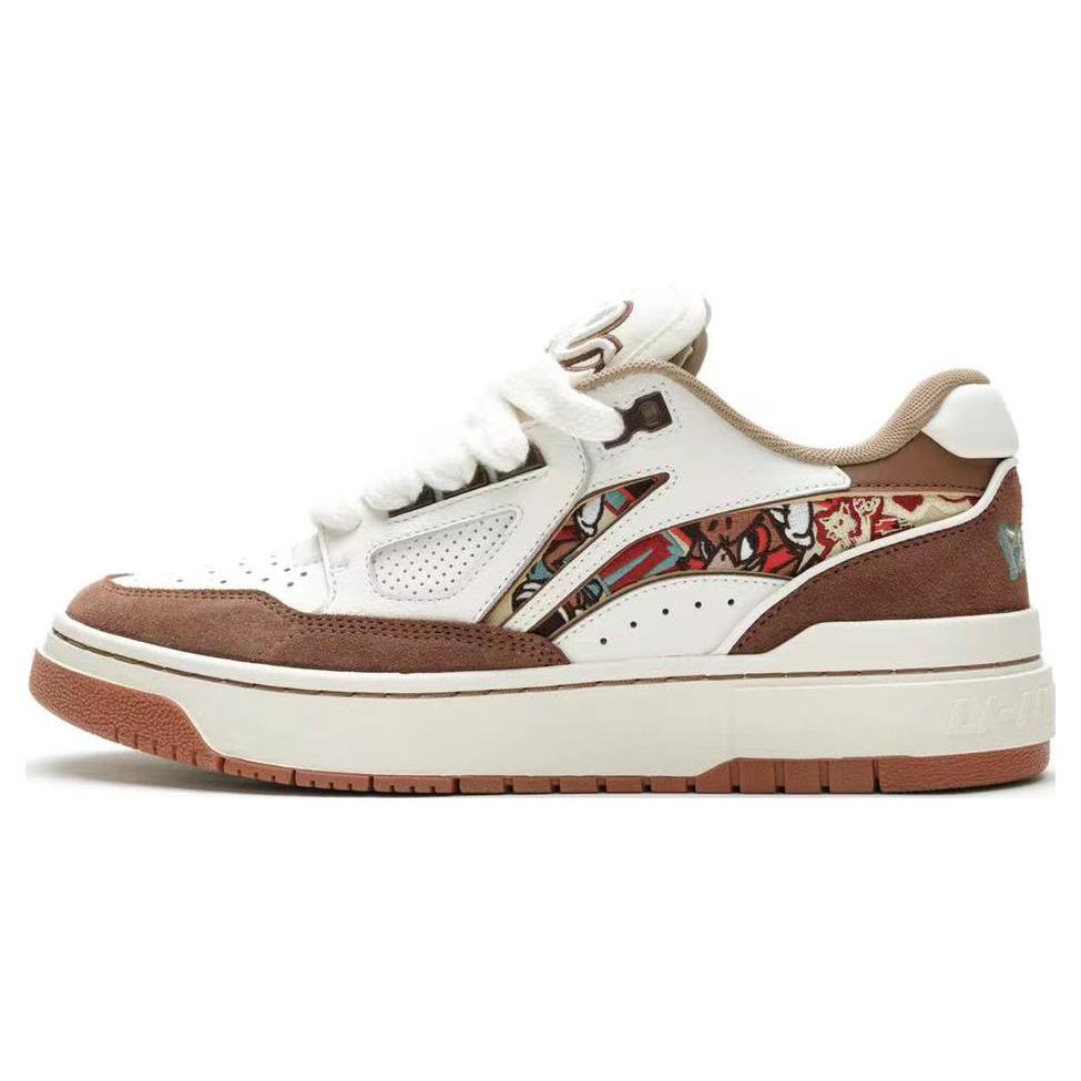Li Ning Rookie Skateboard Shoes Men's Low top White Brown ABCS115-5