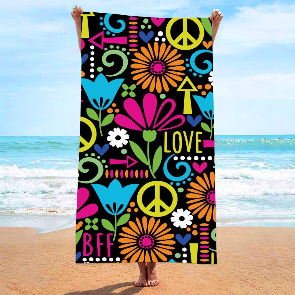 Multi-size Microfiber Beach & Surfing Towel - Absorbent & Stylish Prints
