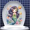 Creative Underwater World Mermaid Αυτοκόλλητα τοίχου Αδιάβροχα PVC Αυτοκόλλητα Αυτοκόλλητα Διακοσμητικά τέχνης βινυλίου Αφαιρούμενο καπάκι τουαλέτας Αυτοκόλλητα μπάνιου
