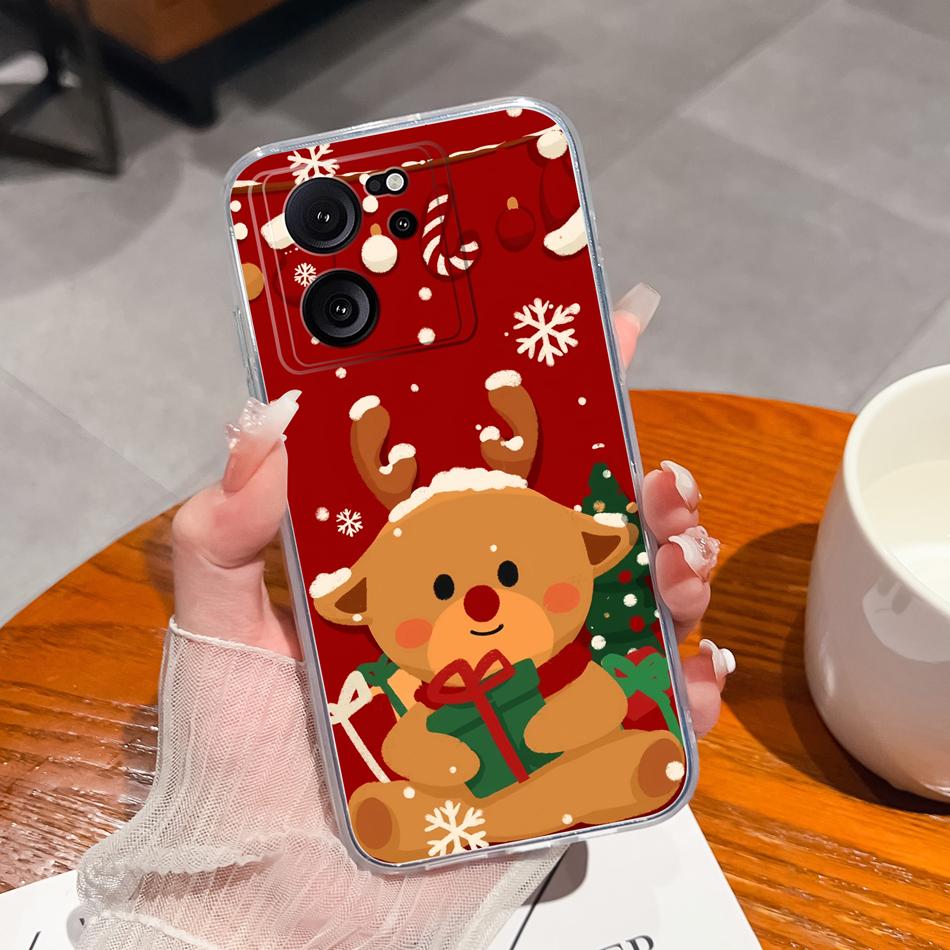 Clear Case For Xiaomi 13T Pro Soft TPU Silicone Cute Cartoon Back Cover For Xiaomi 13 T 13TPro Anti Drop Lightweight Phone Cases