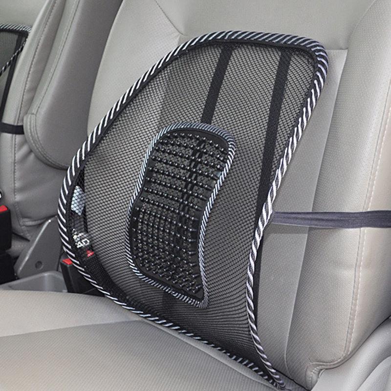 Car Seat Chair Back Cushion Mesh Lumbar Back Brace Car Seat Chair Cushion Massage Back Cushion Pad Support Home