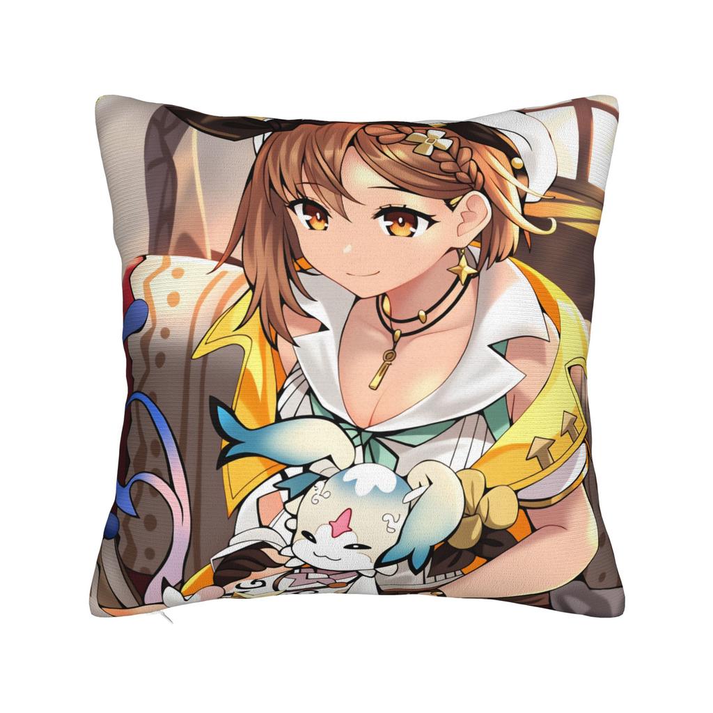 Game Atelier Ryza Pillow Case Design Pillow Cover For Sofa Car Home Decor Cute Funny Cushion Cover