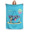 D-Couverture en Flanelle Dragon Quest Slime Hiver Chaude Plaid pour Filles Garçons Canapé Lit Couvre-lit Confortable Housse de Canapé-lit