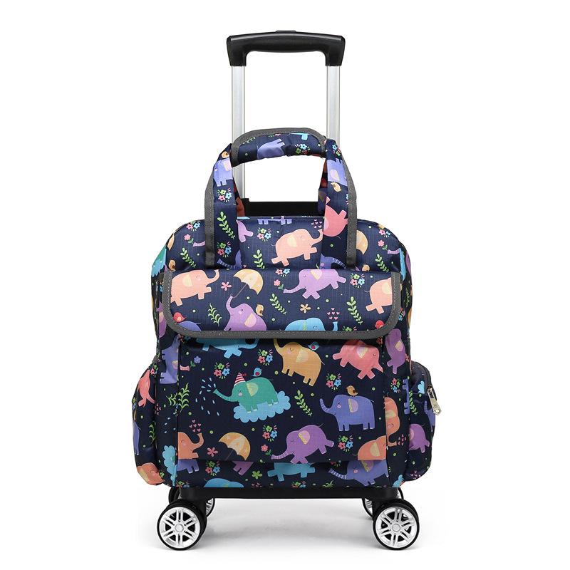 Leichte Faltbare Wasserdichte Trolley-Handtasche mit Universalrädern für Kurztrips und zum Mitnehmen an Bord