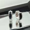 Vintage Hip Hop Punk Black Copper Hoop Earrings for Women and Men