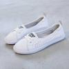 Frühling Sommer Echte Leder Schuhe Damen Flach Freizeit Schuhe Weich Bequem Mode Marke Rindsleder Damen Schwarz Weiß Schuhe Große Größen 42
