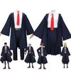 Mashle: Magic and Muscles Mashle Cosplay Costume Outfits Lemon Irvine Lance Anime Blue Robe School Uniforms Hoodie Cloak Shirt Tie Suit Women /men