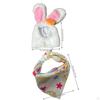2 Pieces Goose Outfit Set Hat and Bib Yard Statue Costume Clothing for Birthday Party