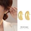 Banyan Tree S925 Silver Guld Cashew C-formade Örhängen för Kvinnor: Trendig Höst/Vinterstil