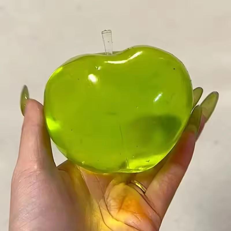 Green Apple Squeeze Toys Stress Relief Vent Fidget Toys Plasticity Squeeze Toy Relaxing Gift For Friends