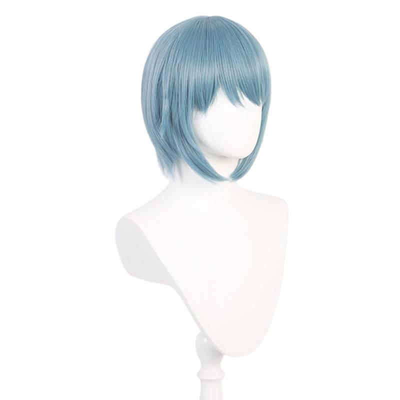Puella Magi Madoka Magica Sayaka Miki Blaue Cosplay-Perücke Hitzebeständige Faser